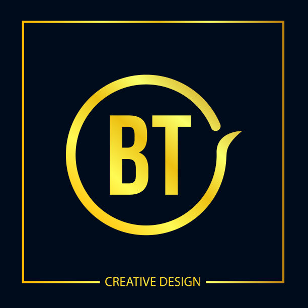 字母BT logo设计模板图片下载