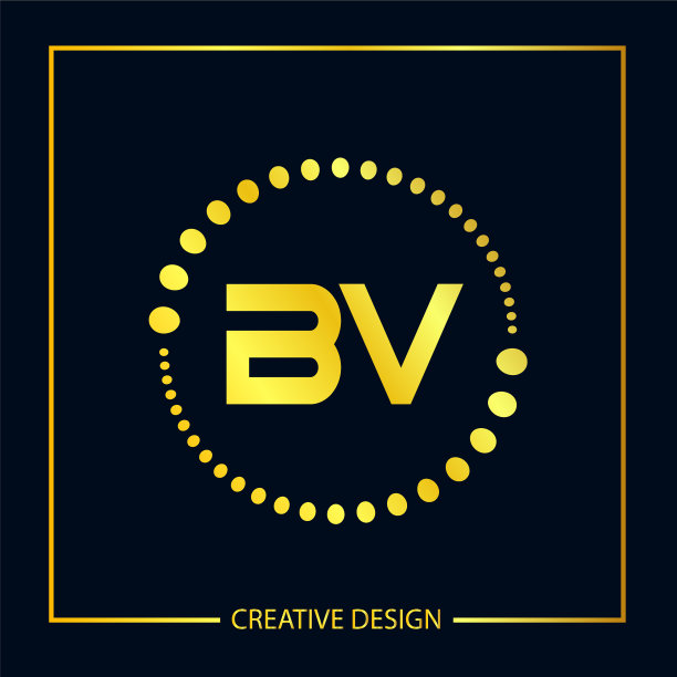 首字母bv标志模板设计图片下载