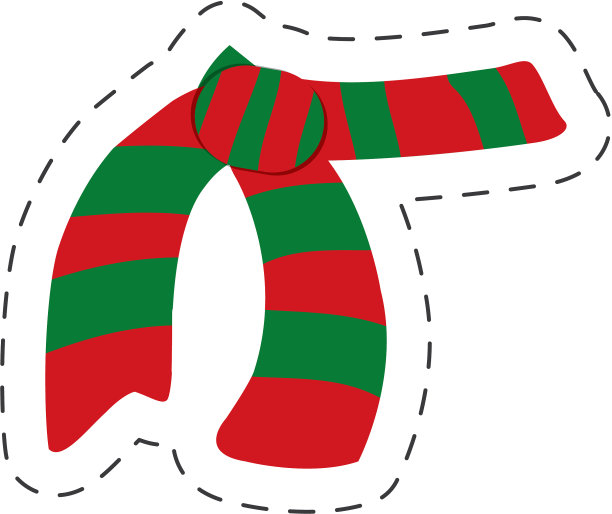 红绿围巾圣诞图片下载