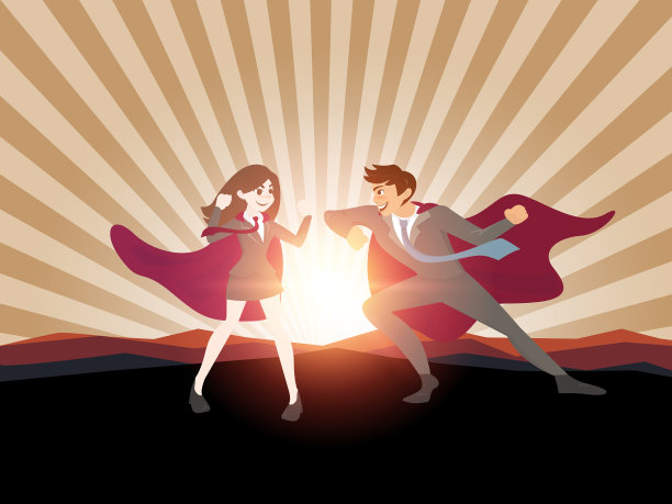 超级英雄商业人士概念图片下载