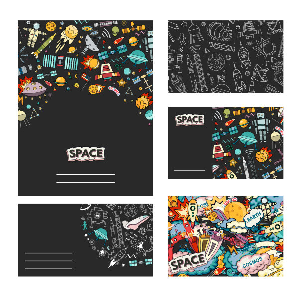 宇宙卡片模板图片下载
