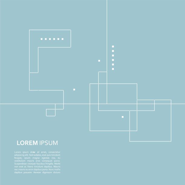 蓝色背景与重复的方块图片下载