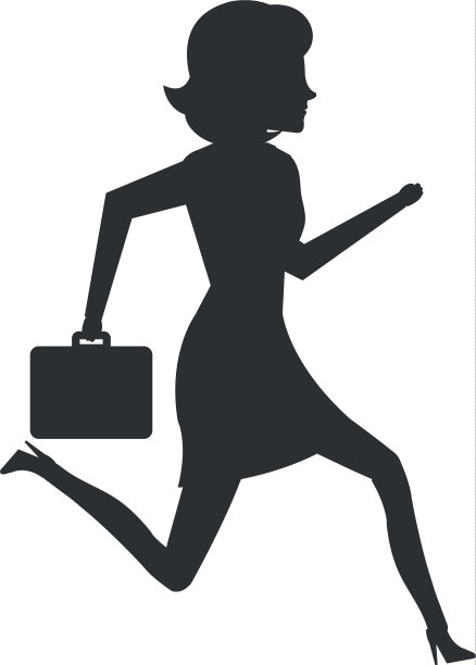 商业女性运行的化身图片下载