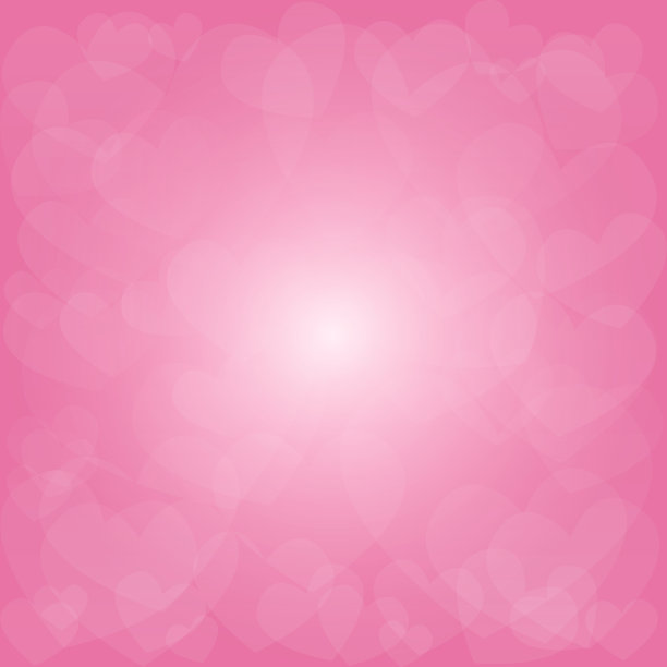 抽象模糊粉色调心背景图片下载