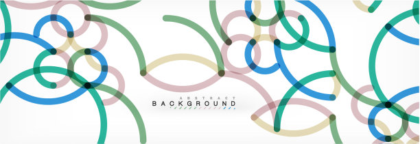 卷曲的线条抽象的背景颜色重叠图片下载