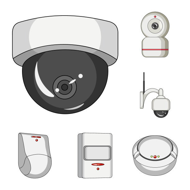 闭路电视及摄像标志图片下载