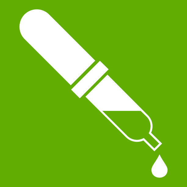 绿色的吸管图标图片下载