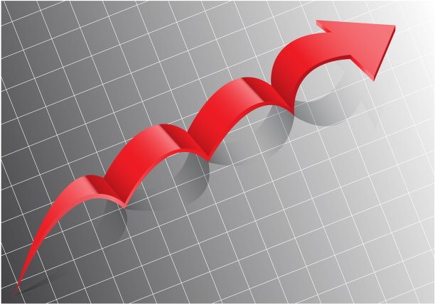 红箭头踩灰白格设计业务图片下载