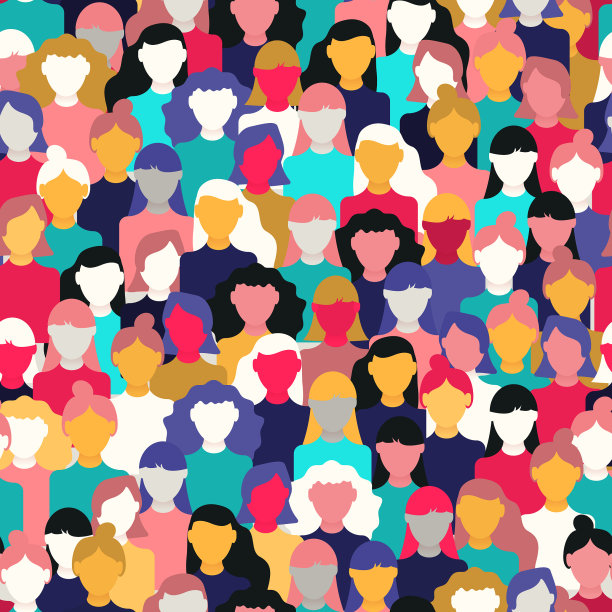 妇女节女性人群模式多样图片下载