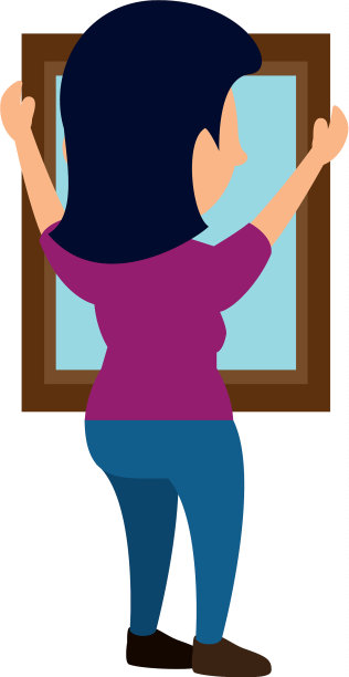 放镜子的女人图片下载