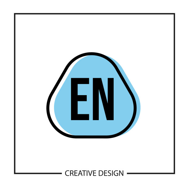 EN首字母logo模板设计图片下载
