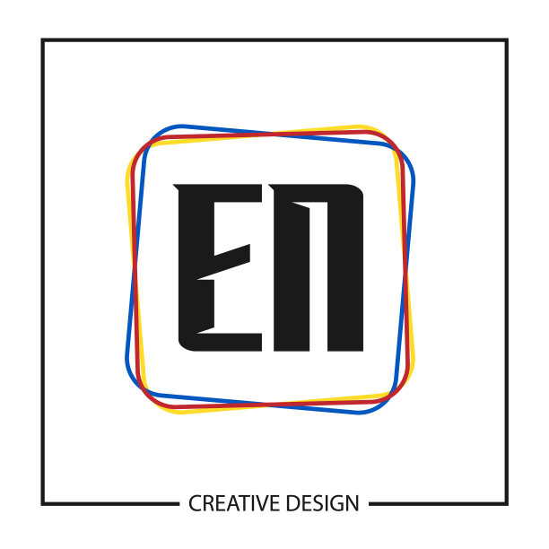 EN首字母logo模板设计图片下载