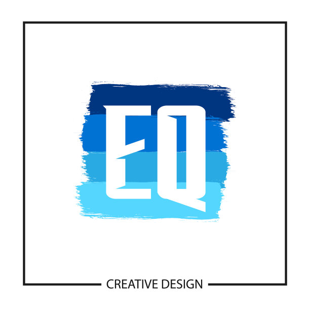 首字母eq标志模板设计图片下载