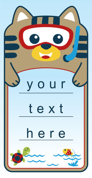 有趣的动物卡通人物图片下载