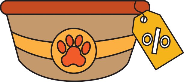 盘子宠物孤立图标图片下载