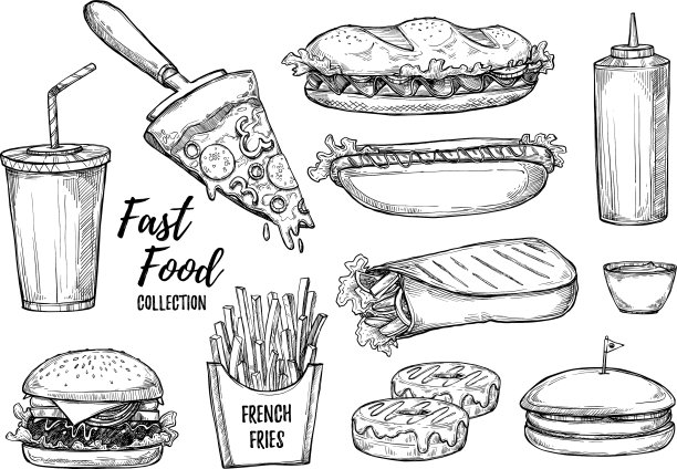 快餐的背景图片下载