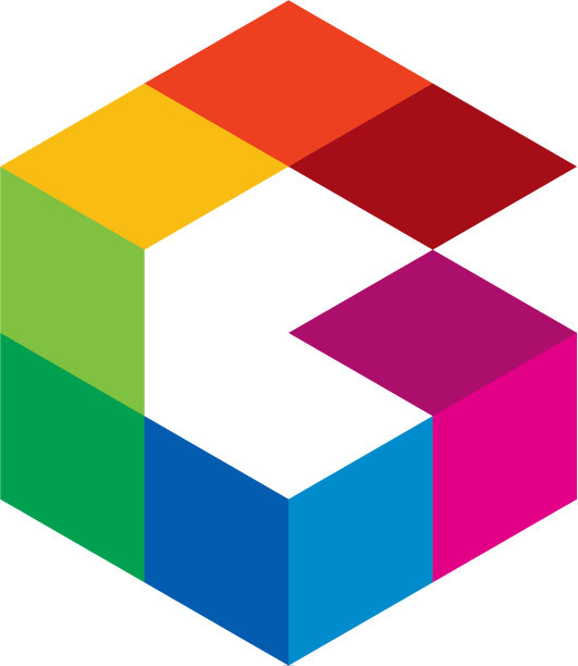 彩色字母g标志图标设计图片下载