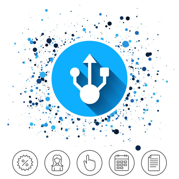 Usb标志图标Usb闪存驱动器符号图片下载