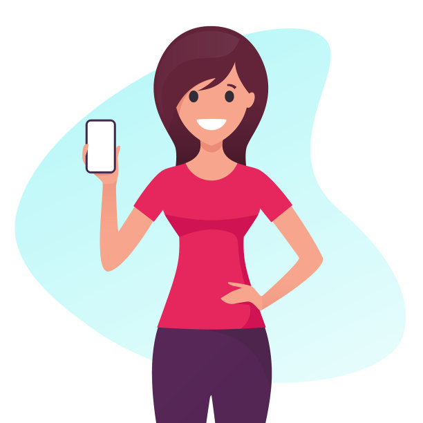 微笑愉快的年轻女子持有和礼物图片下载