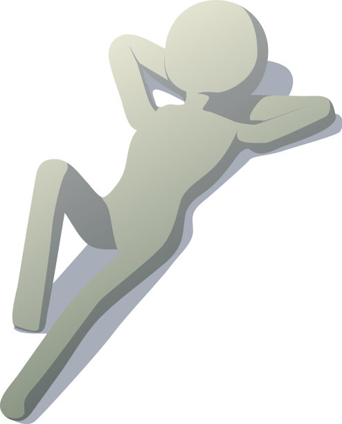 棍人撒谎图标等距风格图片下载