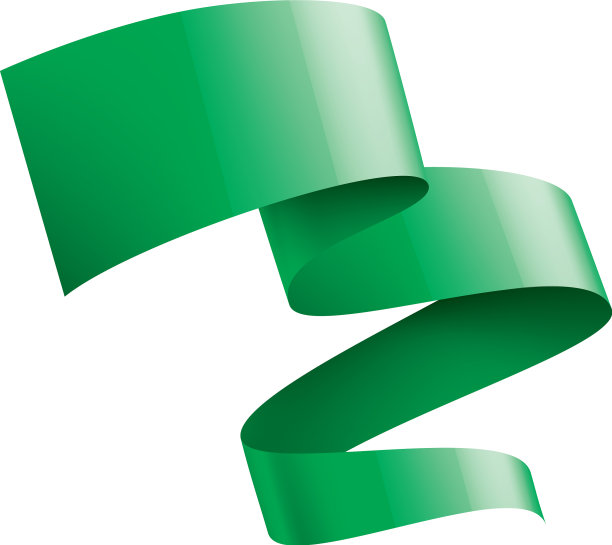 白色背景上的绿色贴纸图片下载