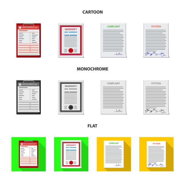 孤立对象的形式和文件符号图片下载