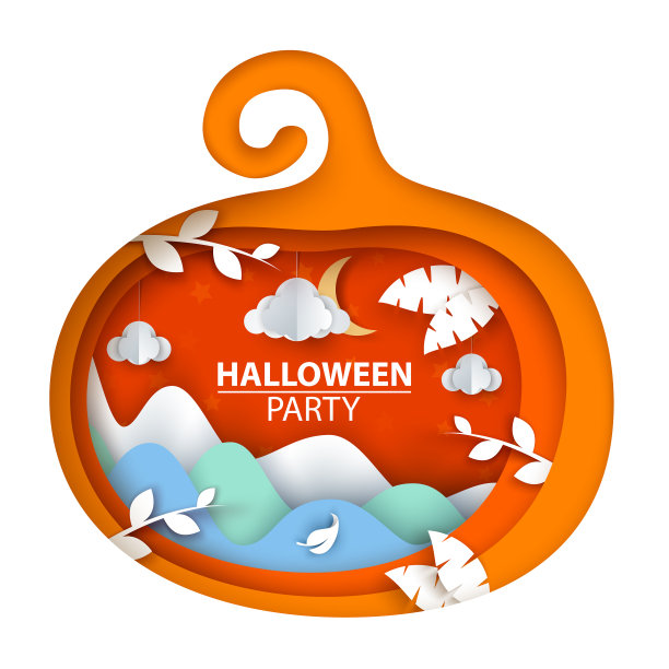 万圣节南瓜卡通纸图片下载