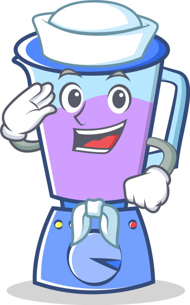 水手搅拌机人物卡通风格图片下载