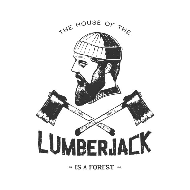 伐木工人的复古徽章图片下载