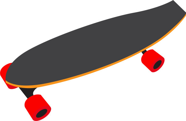 孤立的滑板玩具图片下载