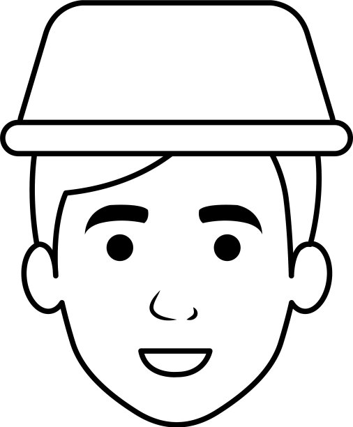 年轻男子与出租车灯的化身角色图片下载