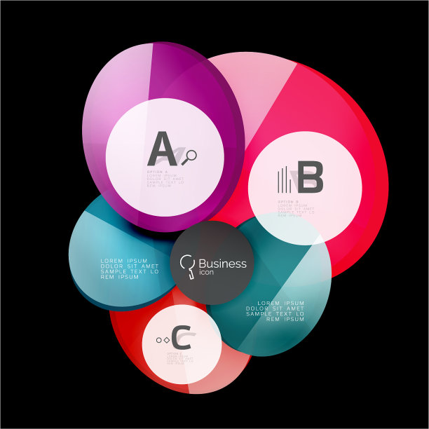 几何抽象信息图形横幅模板图片下载