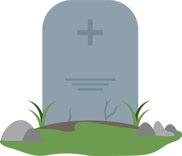 墓碑公墓孤立图片下载