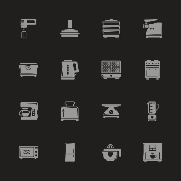 厨房-平面图标图片下载