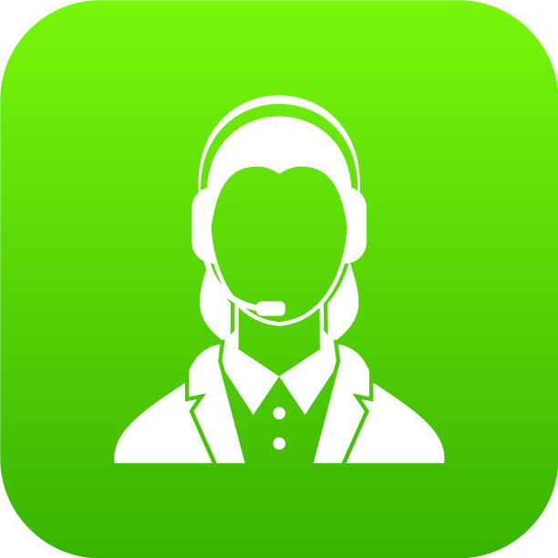 支持电话接线员在耳机图标数字图片下载