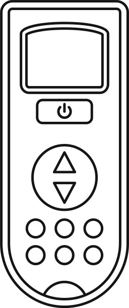遥控空调图标轮廓样式图片下载