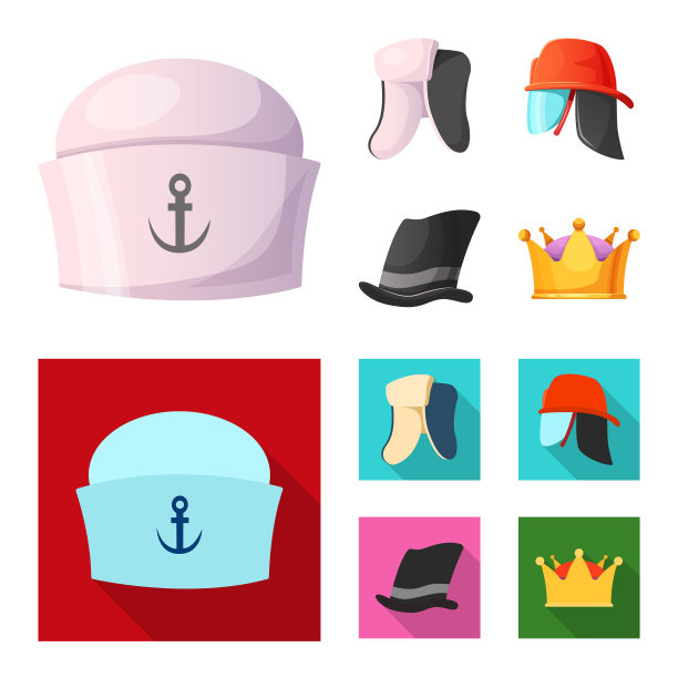 帽子和帽子标志套的设计图片下载