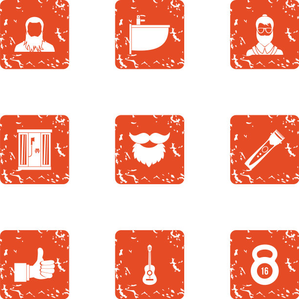 保持图标设置垃圾摇滚风格图片下载