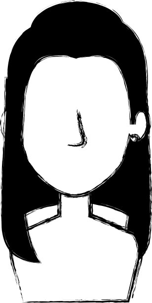 美丽的女人赤膊头像人物图片下载