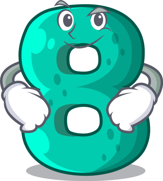 得意洋洋的八号屋，形状的人物图片下载