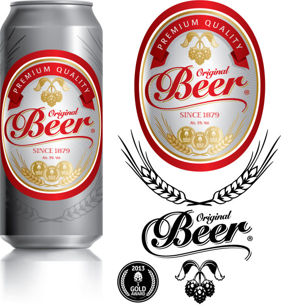 啤酒标签视觉上的黑色饮料可以500毫升图片下载