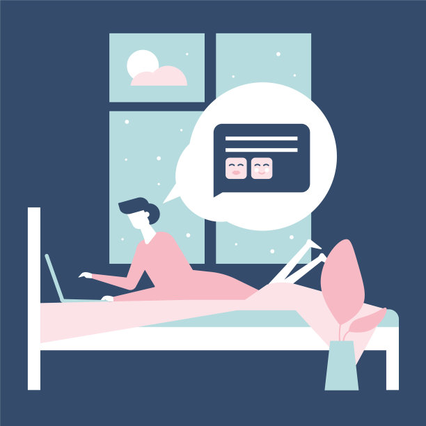 交友app -平面设计风格丰富多彩图片下载