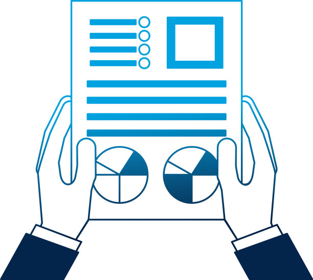 商人手持纸质文件报告图片下载