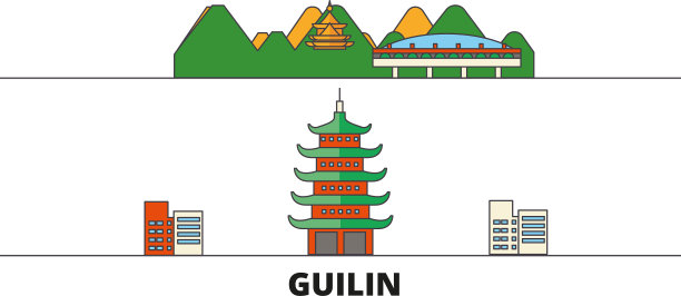 中国桂林平地地标图片下载