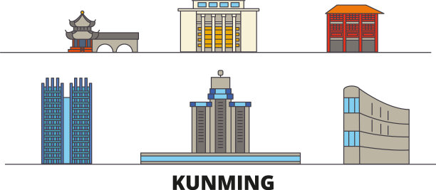 中国昆明平地地标图片下载