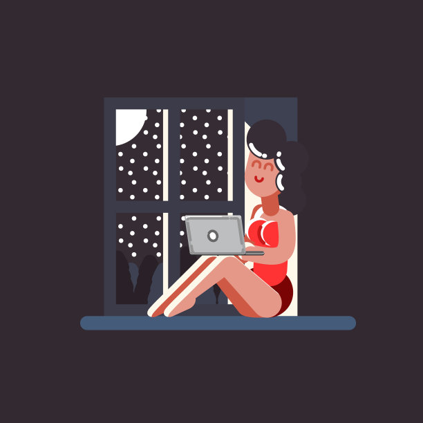 女孩晚上坐着图片下载