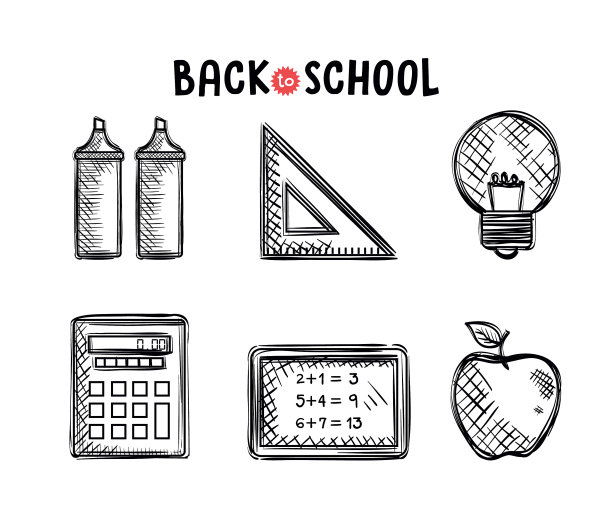 回到学校设置图标图纸图片下载