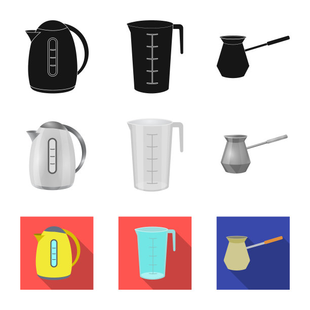 厨房和厨师标识的孤立对象图片下载