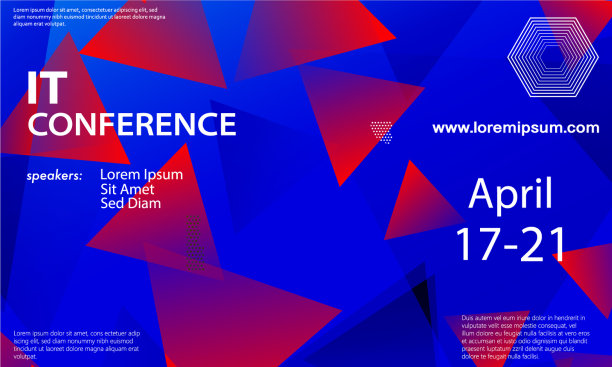 会议公告设计模板图片下载