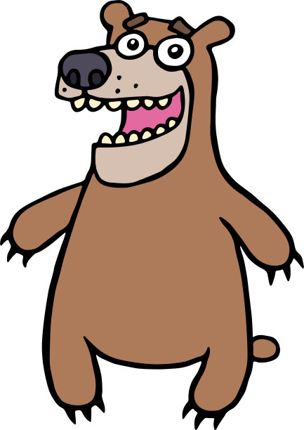 卡通可爱的大熊图片下载